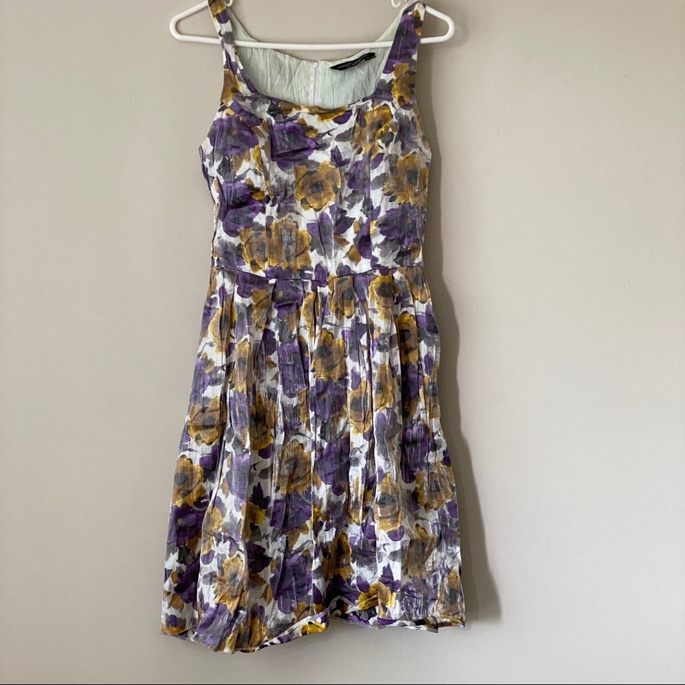 🛍 Dorothy Perkins Floral Dress Purple 10 UK/ 6 US - Picture 4 of 16
